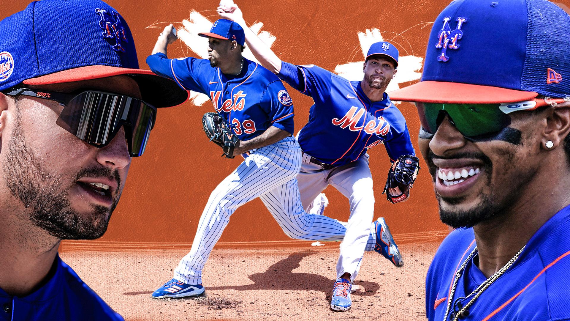 Michael Conforto, Edwin Diaz, Jacob deGrom, and Francisco Lindor / USA TODAY Sports/SNY Treated Image