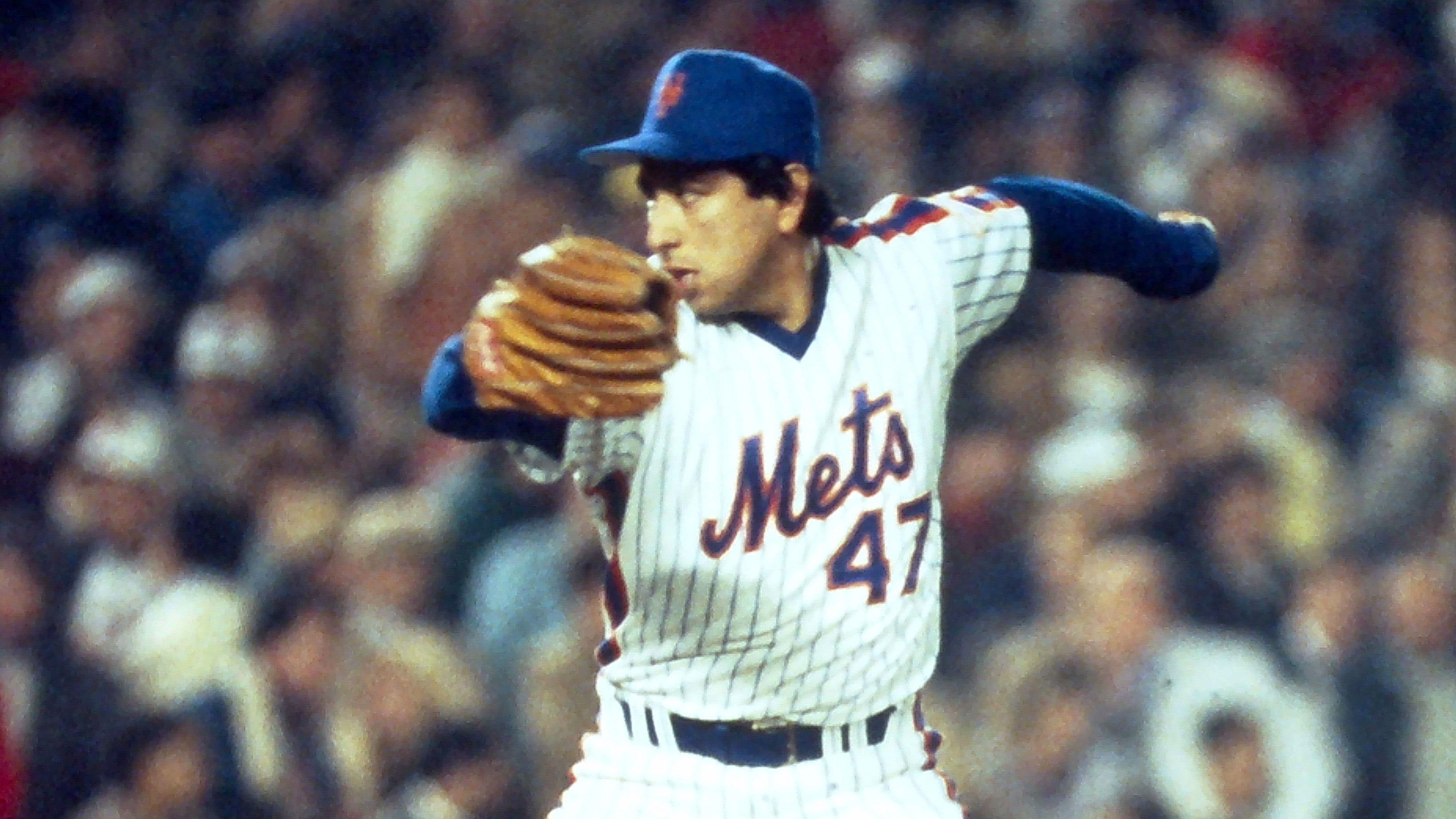 Jesse Orosco pitching against the Red Sox in the 9th inning during Game 7 of the World Series at Shea Stadium Oct. 27, 1986. Mets Vs Red Sox 1986 World Series / Frank Becerra Jr/USA TODAY / USA TODAY NETWORK