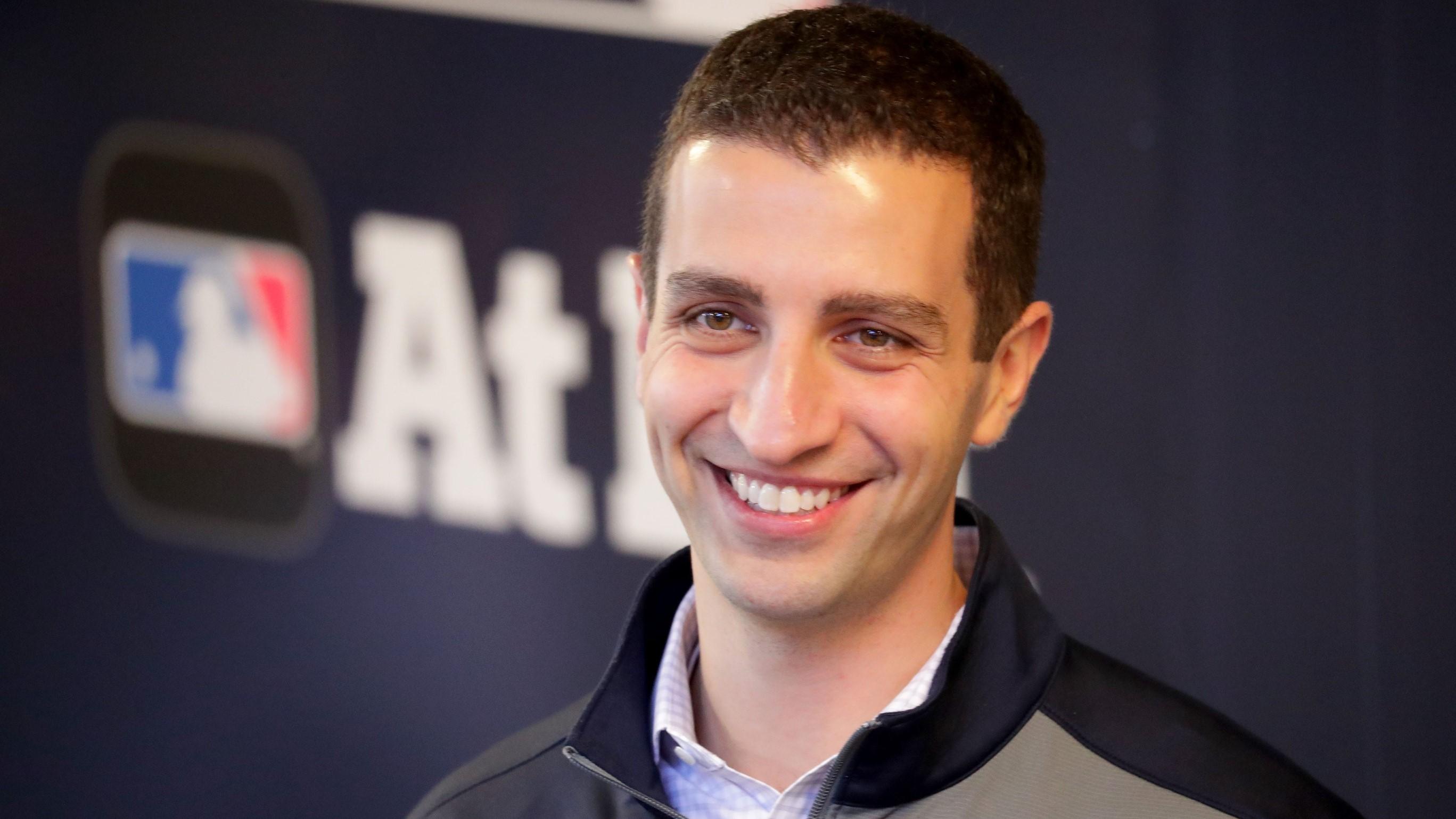 Brewers general manager David Stearns has been a busy man recently, adding nine players through trades or free-agent signings to the team's roster. / Mike De Sisti, Milwaukee Journal Sentinel