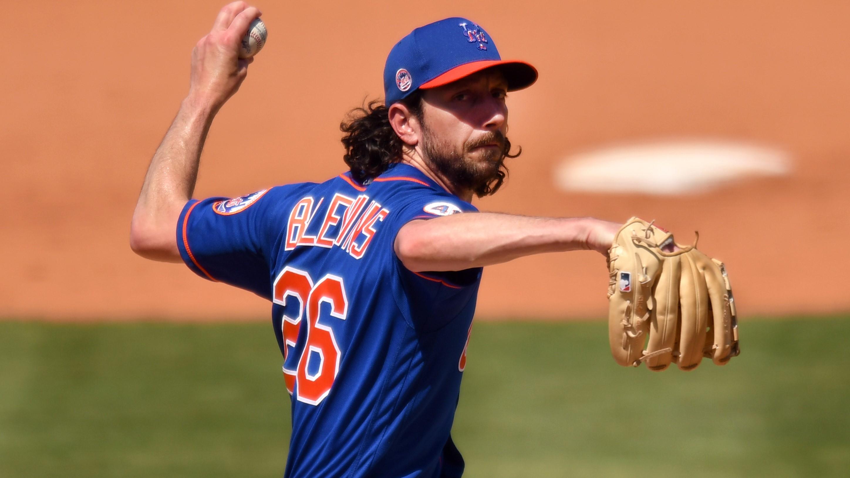 Mar 19, 2021; Port St. Lucie, Florida, USA; New York Mets pitcher Jerry Blevins pitches against the St. Louis Cardinals during a spring training game at Clover Park / Jim Rassol-USA TODAY Sports