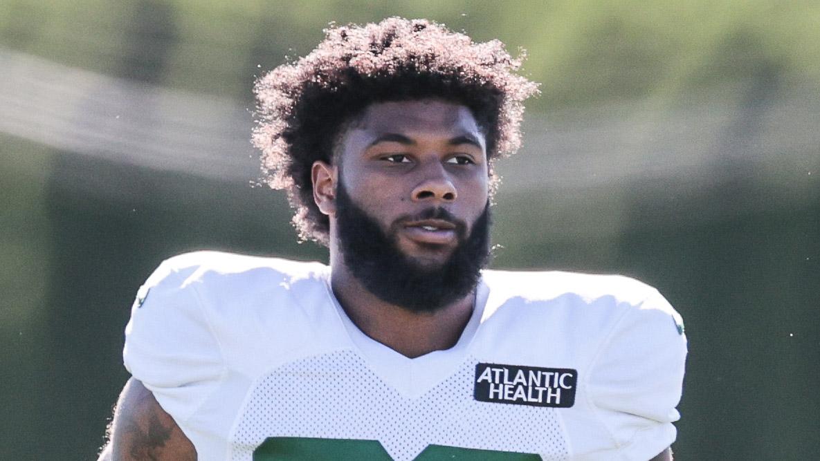 Jets RB La'Mical Perine / USA TODAY